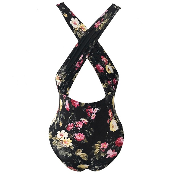 Floral One Piece Bathing Suit - Picture 2 of 3